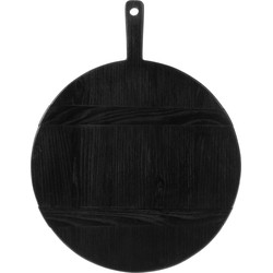 ronde broodplank hout zwart m 35,5 x 46 x 1,6