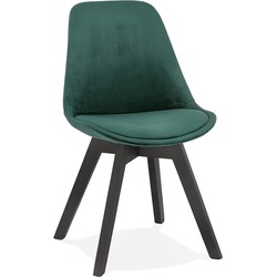 Groene fluwelen stoel JOE Groen