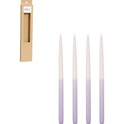 Mica Decorations Dip-dye Dinerkaars - Set van 4 - H28 cm - Paars