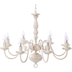 Beliani BRITHON - Hanglamp-Wit-IJzer