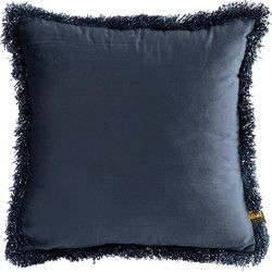 PTMD Nous Sierkussen - 45x3x45 cm - Fluweel - Blauw