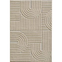 Laagpolig vloerkleed Arte - Japandi Stijl - Beige - 160x230 cm