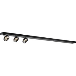 Mixo XXL zwart 3x AR111 (incl) 1800mm basis voor pendels