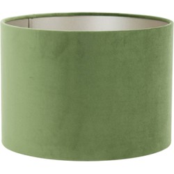 Light & Living - kap - Velours - groen - textiel - Ø 20cm - E27 - 2220282