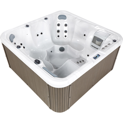 Beliani CALIMA - Whirlpools voor buiten-Wit-Acryl