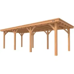 Hillhout douglas buitenverblijf plat dak excellent, 900 x 400 cm