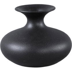 PTMD Bloempot Lyndsay - 20x20x16 cm - Keramiek - Zwart