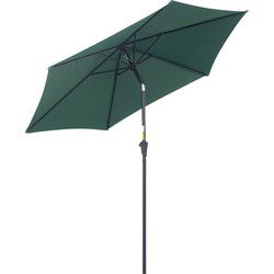 4goodz Knikparasol 270 cm met Draaihendel - Aluminium - Groen