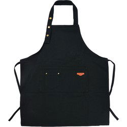 Clayre & Eef Keukenschort Zwart Polyester