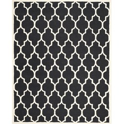 Safavieh Trellis Indoor Hand Tufted Area Rug, Cambridge Collection, CAM134, in Black & Ivory, 244 X 305 cm