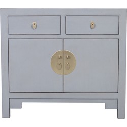 Fine Asianliving Chinese Kast Pastel Grijs - Orientique Collectie