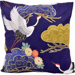 Japanese Cranes #1 | 45 x 45 cm | Kussenhoes | Katoen/Polyester