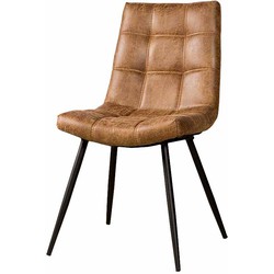 SIDD Navarra sidechair - fabric T-cognac