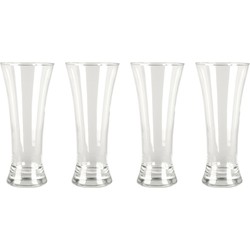 Excellent Houseware Bierglazen - 4x - 320 ml/0,32L - glas - drinkglazen - Bierglazen