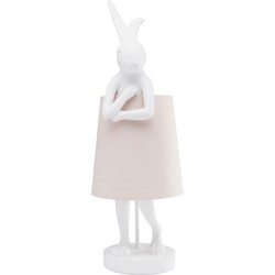 Kare Tafellamp Animal Rabbit White 68cm