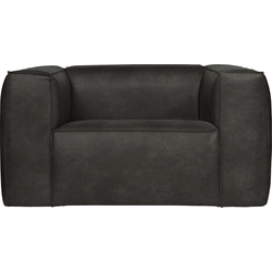 WOOOD Bean Fauteuil - Recycle Leer - Zwart - 74x146x98