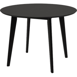 Jade houten eettafel zwart - Ø 105 cm
