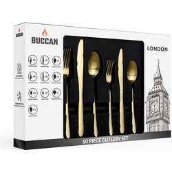 Buccan - Bestekset - London - 50 delig - Goud