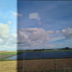 Raamfolie zonwerend - 2x - transparant/zwart - 50 cm x 2 meter - Raamstickers