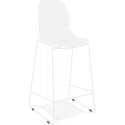 Halfhoge snackkruk BERLIN 515x52x101 cm Wit