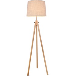 Maytoni - Vloerlamp Calvin - Beige - Ø51