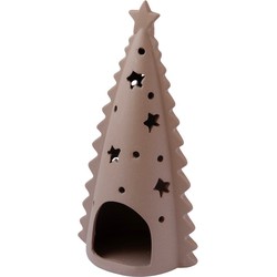 Home Delight Waxinelicht kerst bruin 17cm - Default Title