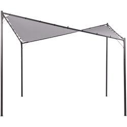 Beliani AVENTINE - Tuin pergola-Grijs-Polyester, Staal