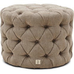 Riviera Maison Opera Footstool, celtic weave, melting silver