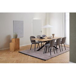 Eettafel Naturel Eikenhout - 200x100x75cm - 6-8 personen - Dain