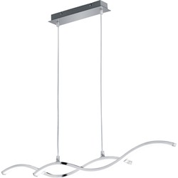 Moderne Hanglamp  Cody - Metaal - Chroom