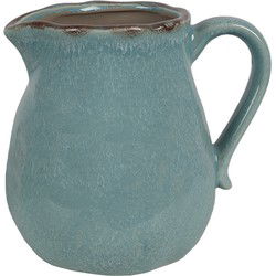 Clayre & Eef Decoratie Kan Blauw Keramiek