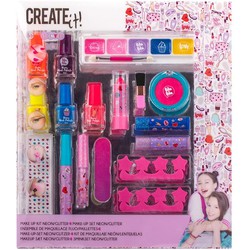 Create it! Creëer het! Creëer het! Make-up doos Neon & Glitters 84511