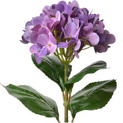 Clayre & Eef Kunstbloem Hortensia Paars Kunststof
