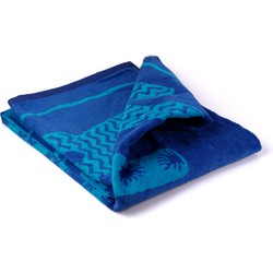 PHLOX Strandlaken - 100% katoen - 1 zijde velour - 90x160 - summer blue