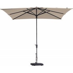 Paros II round ecru stokparasol 300 cm zonwering