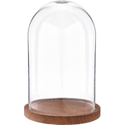 Clayre & Eef Stolp  Ø 17x25 cm Transparant Glas Hout