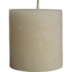 PTMD Kaars New Rustic Outdoor - 15x15x16 cm - Parrafin - Wit