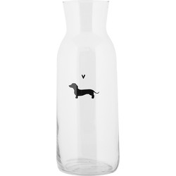 Clayre & Eef Karaf 1000 ml Transparant Glas Teckel