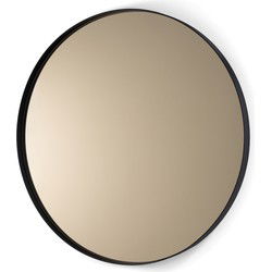 Spinder Design spiegel Donna 3 - Zwart / Bronsglas - Ø 60