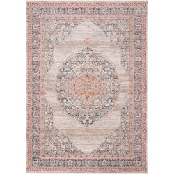 Safavieh Contemporary Classic Indoor Woven Area Rug, Kenitra Collection, KRA678, in Grey & Blue, 91 X 152 cm