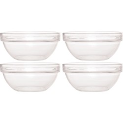 Luminarc glazen schaal/kom - 4x - Dia 20 cm - Sla/salade - Schalen/kommen - Serveerschalen