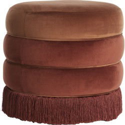 Light&living Poef Ø50x45 cm TACITU bordeaux