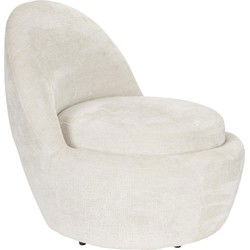 Fauteuil Off-White Stof - 61x61x83cm - Nash