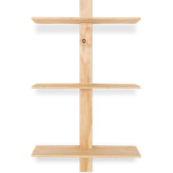 Mees houten wandplank naturel - 55 x 72 cm