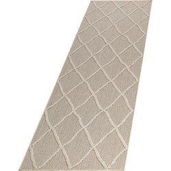 Natur Vloerkleed Lykia Buitenkleed Sisal Laagpolig Indoor en Outdoor Beige- 80x250 CM