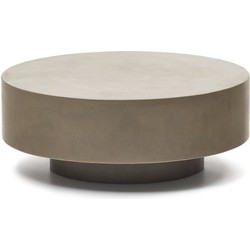 Kave Home - Ronde salontafel Garbet in cement Ø 80 cm