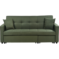 GLOMMA - Slaapbank 3-zits - Donkergroen - Polyester