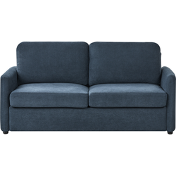 Beliani BENNAS - Slaapbank-Blauw-Polyester