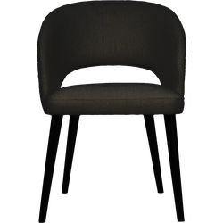 PTMD Abierto Black 102200 nanci fabric dining chair