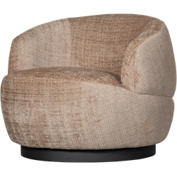 BePureHome Woolly Draaifauteuil - Chenille - Zand - 71x84x88